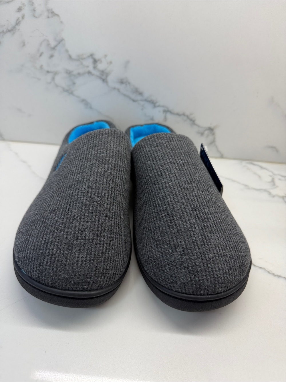 Men's Gray Slip-On Knit Loafers with Cushioned Comfort